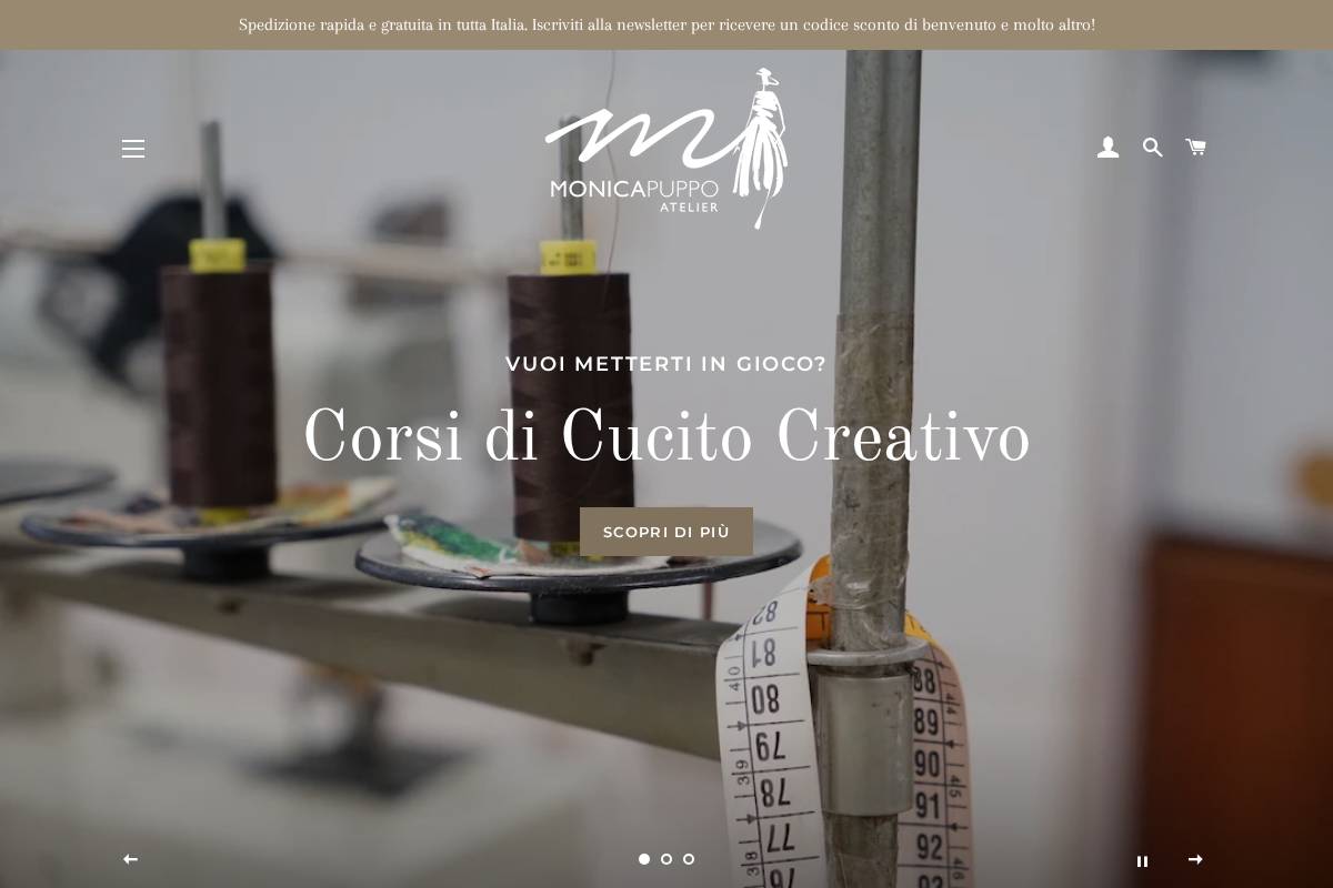 atelierdimonica.com homepage screenshot