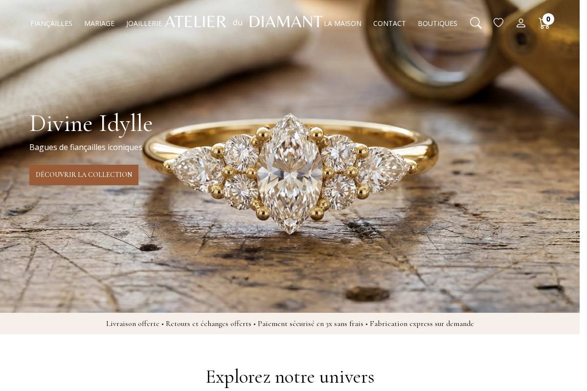 atelierdudiamant-creations.fr homepage screenshot