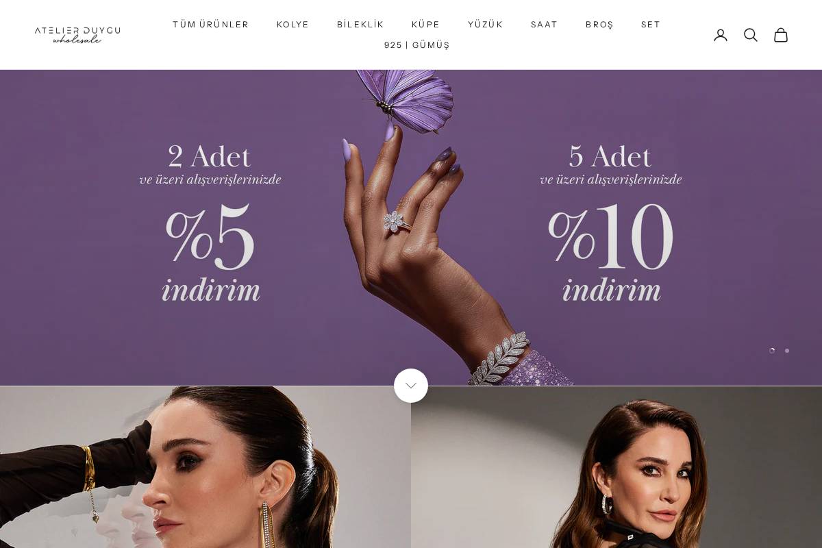 atelierduyguwholesale.com homepage screenshot
