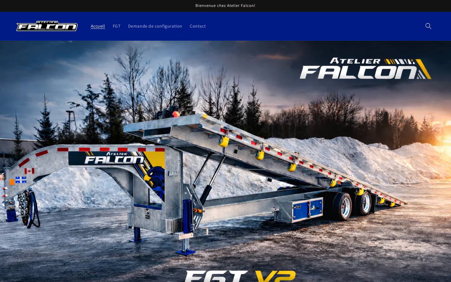 atelierfalcon.com homepage screenshot