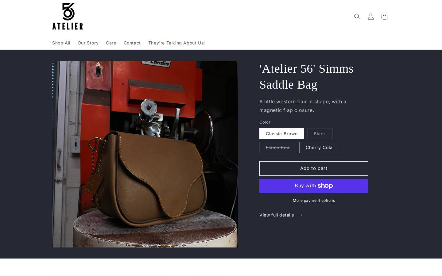 atelierfiftysix.com homepage screenshot