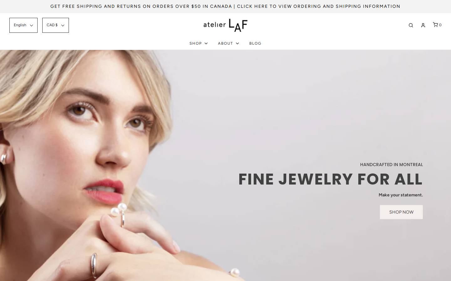 atelierlaf.com homepage screenshot