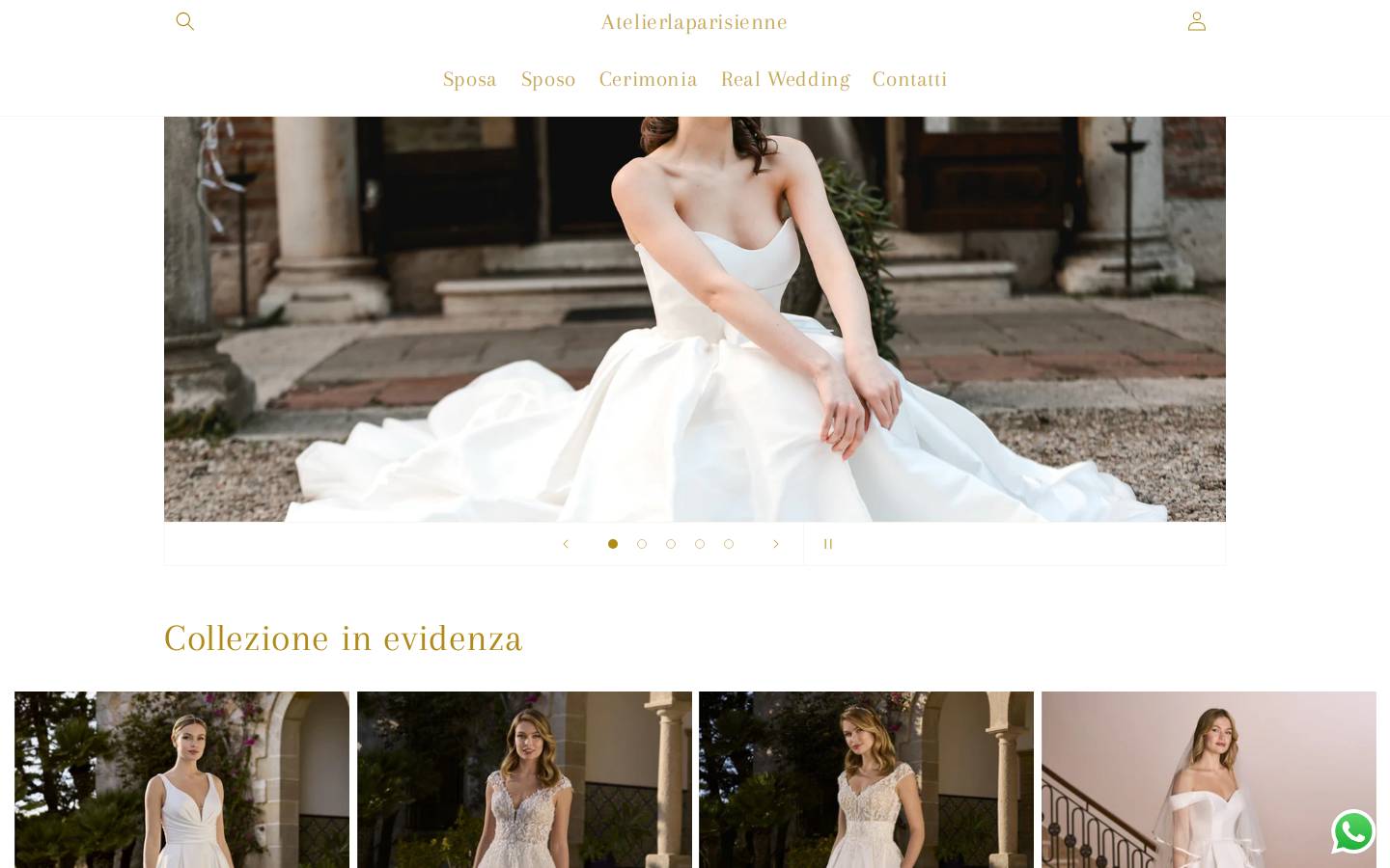 atelierlaparisienne.it homepage screenshot