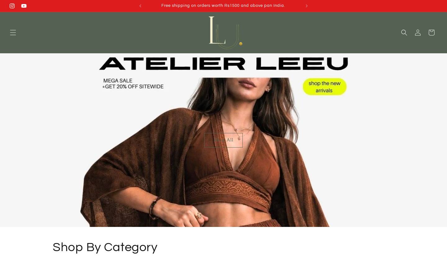 atelierleeu.com homepage screenshot