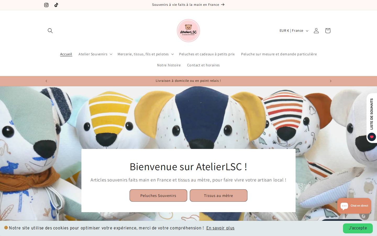 atelierlsc.com homepage screenshot