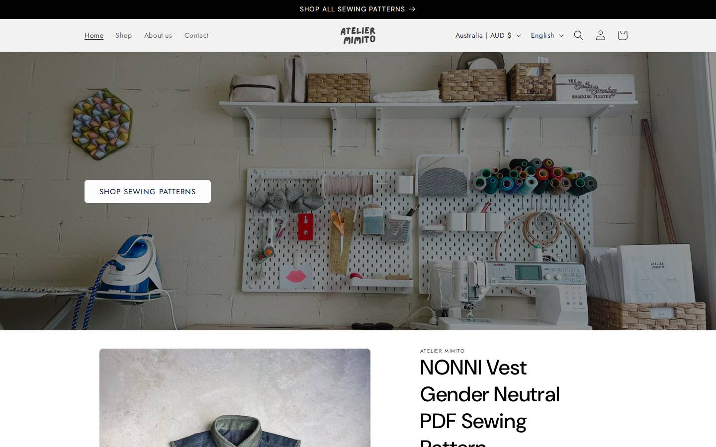 ateliermimito.com homepage screenshot