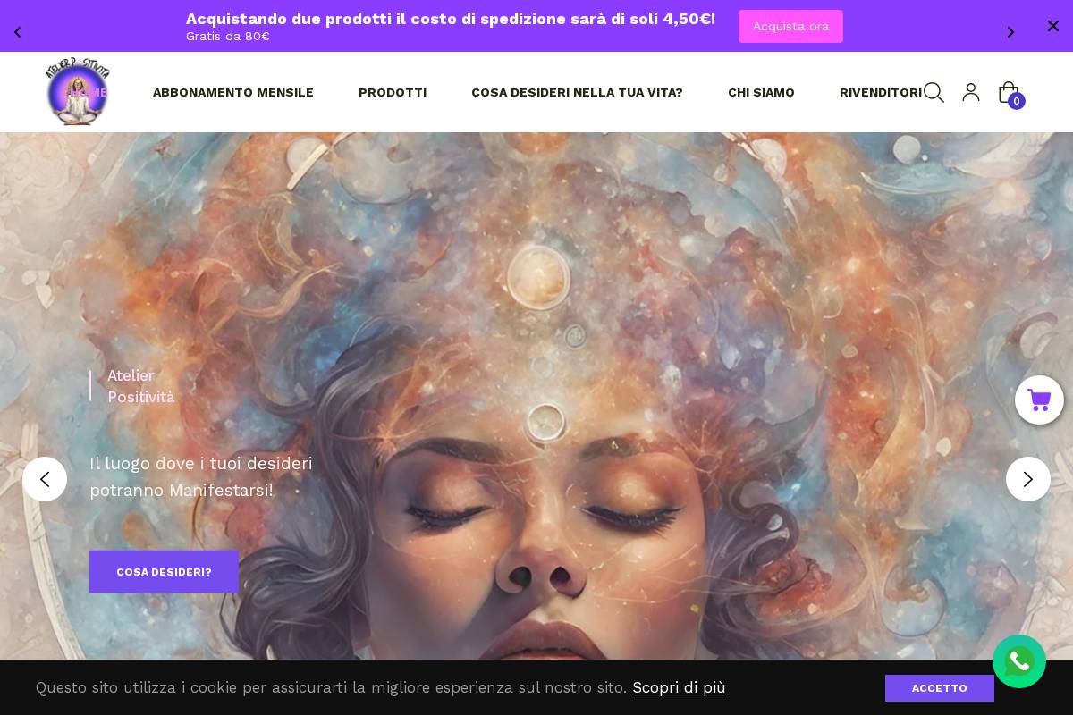atelierpositivita.com homepage screenshot