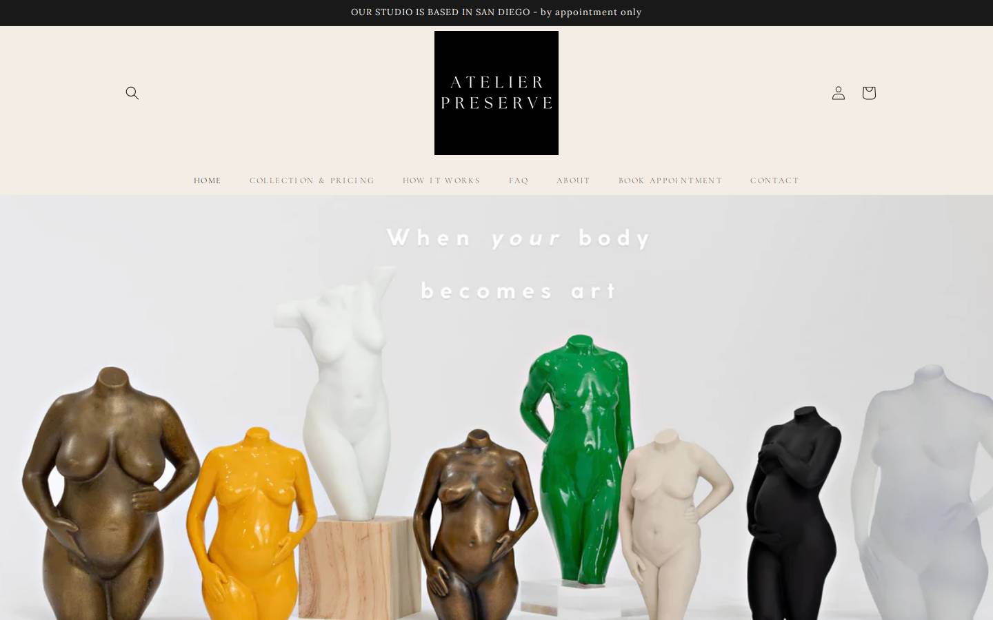 atelierpreserve.com homepage screenshot