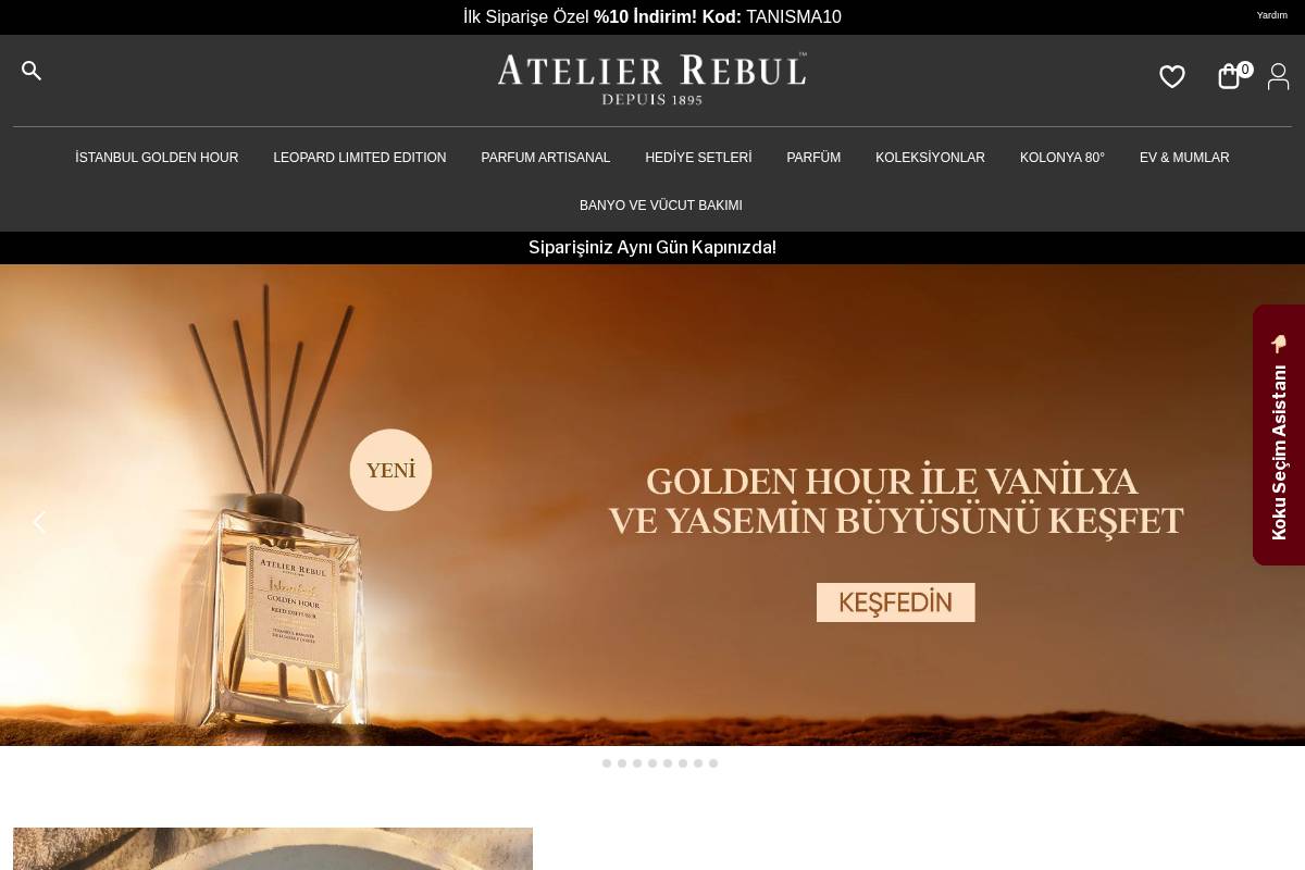 atelierrebul.com.tr homepage screenshot