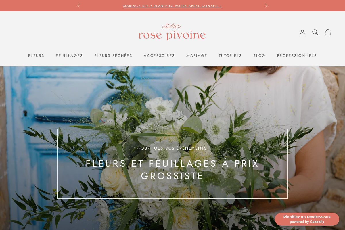 atelierrosepivoine.com homepage screenshot