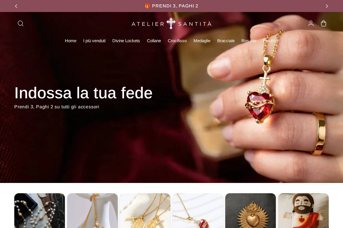 ateliersantita.com homepage screenshot