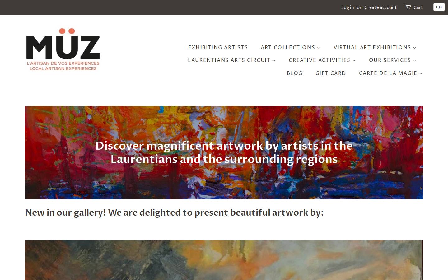 ateliersmuz.com homepage screenshot