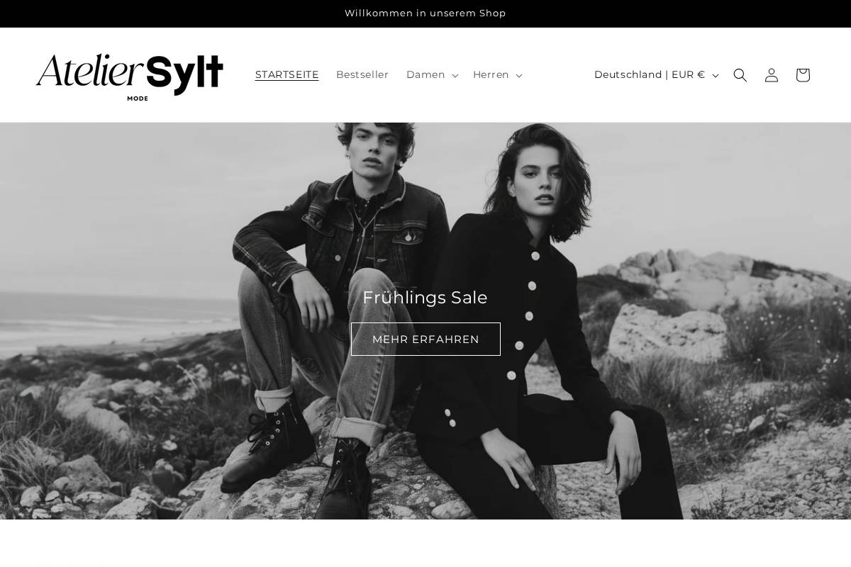 Ateliersylt homepage screenshot