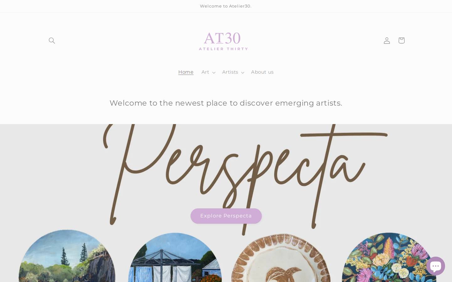atelierthirty.com homepage screenshot