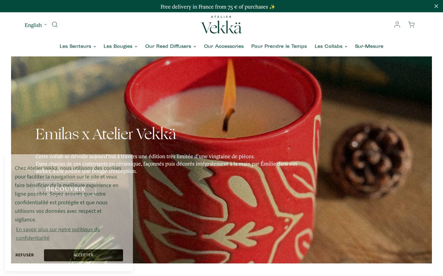 ateliervekka.com homepage screenshot