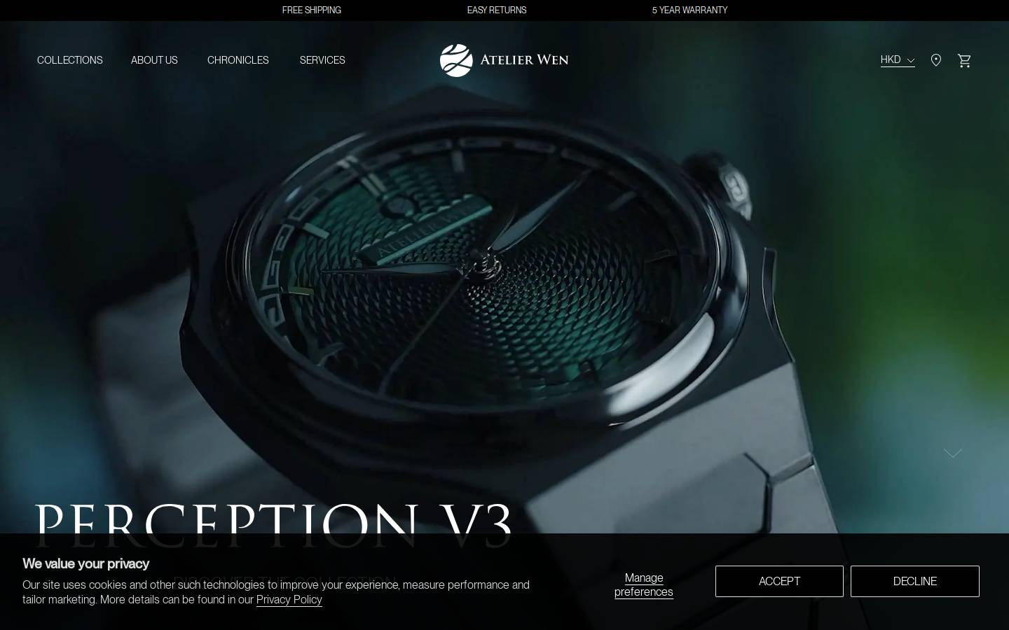 atelierwen.com homepage screenshot