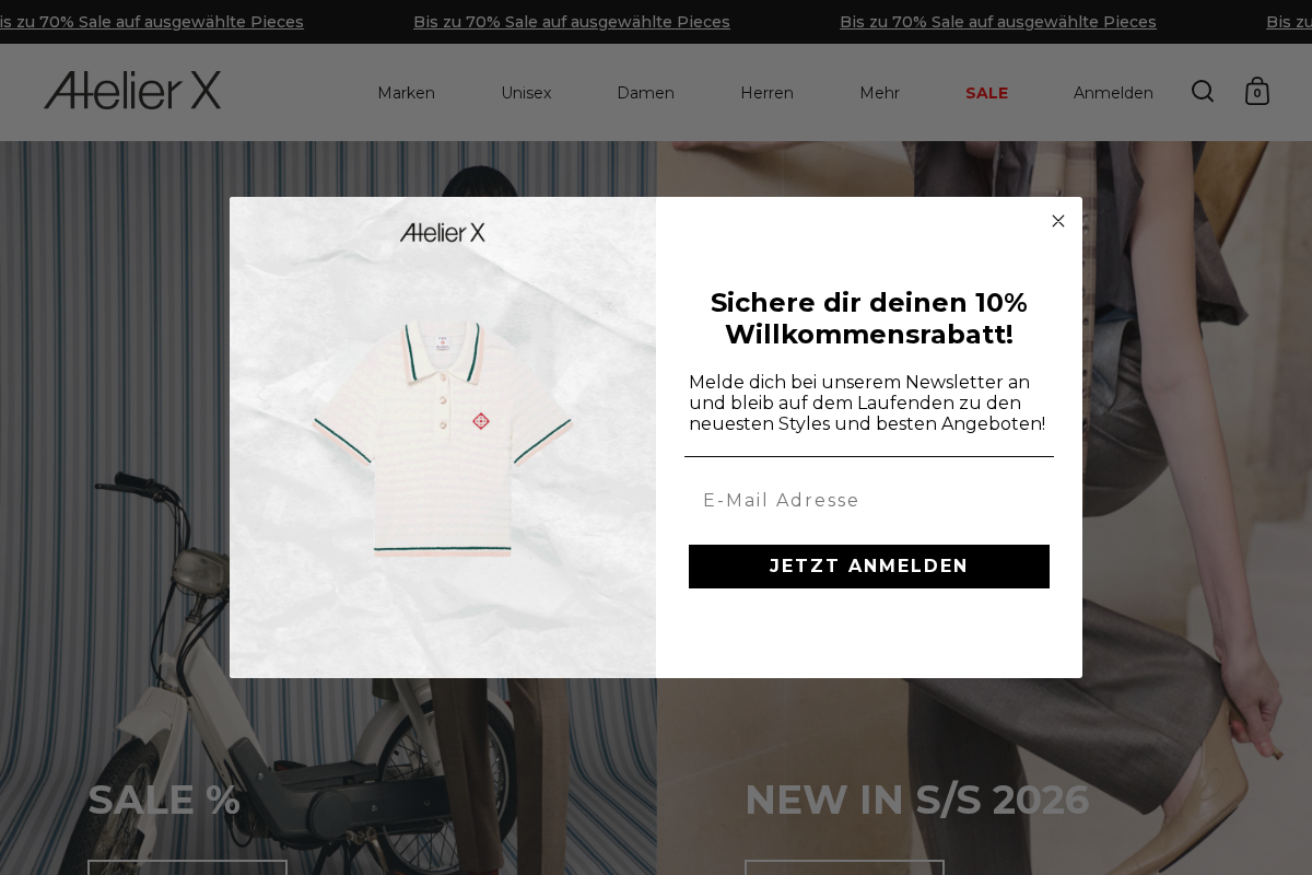 Atelier X homepage screenshot