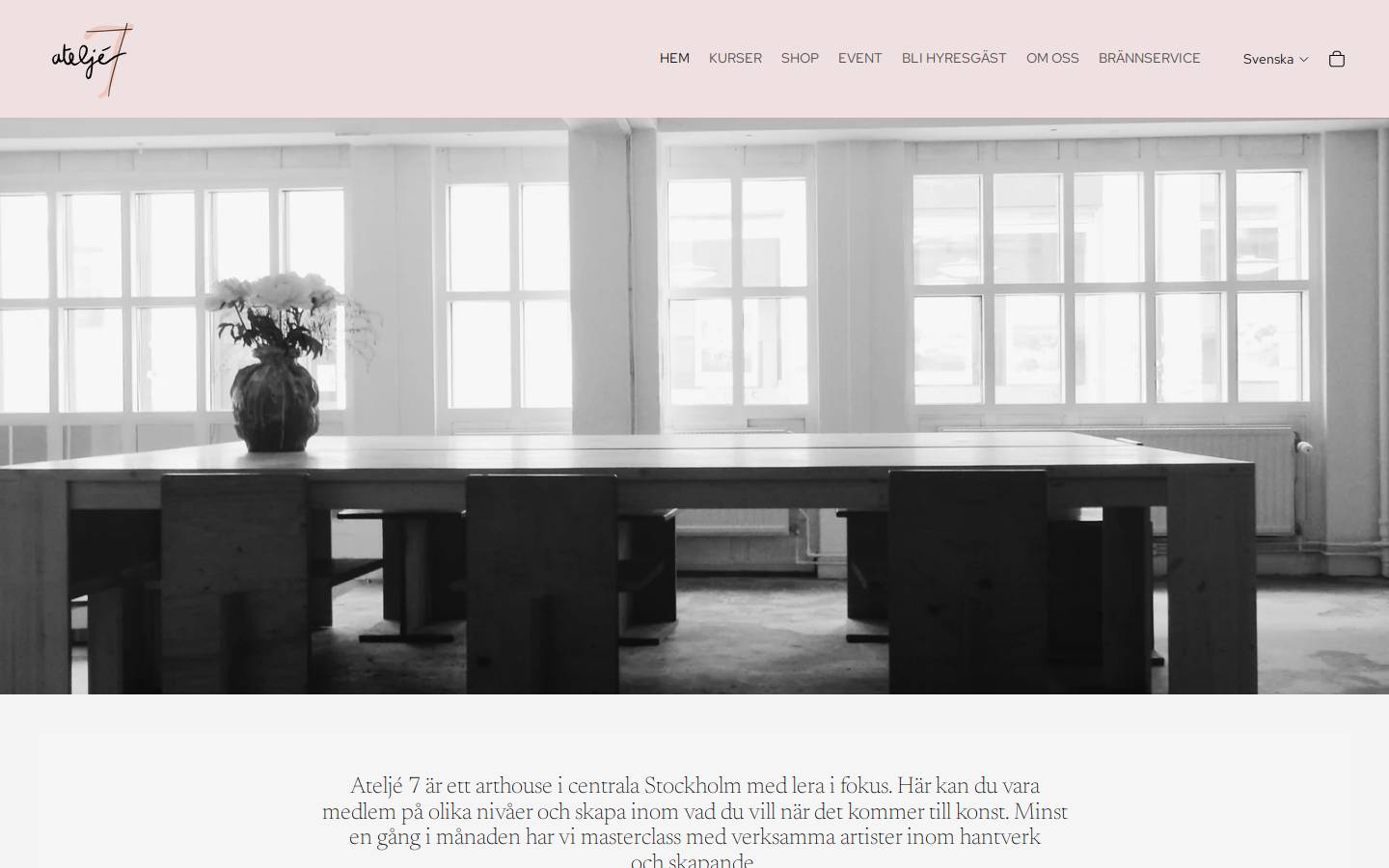 atelje7.com homepage screenshot