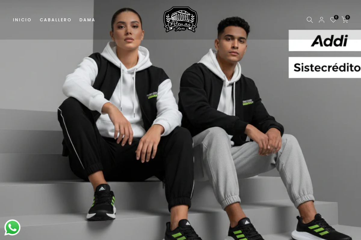 Atenas Tienda homepage screenshot