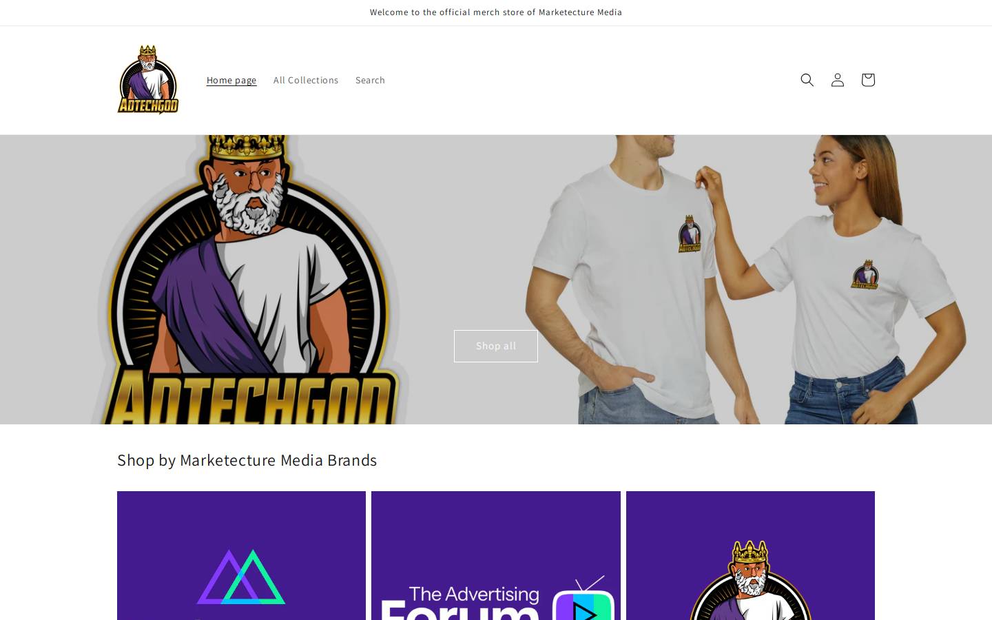 atgmerch.com homepage screenshot
