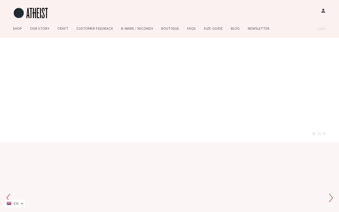 Atheist homepage screenshot