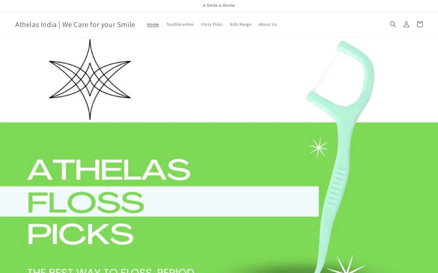 athelasindia.com homepage screenshot