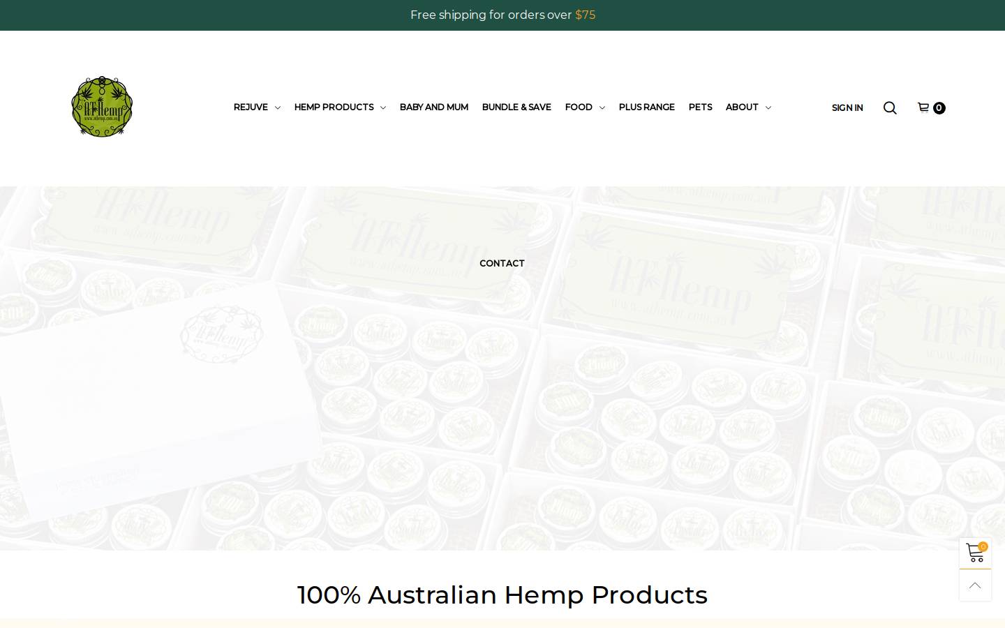athemp.com.au homepage screenshot