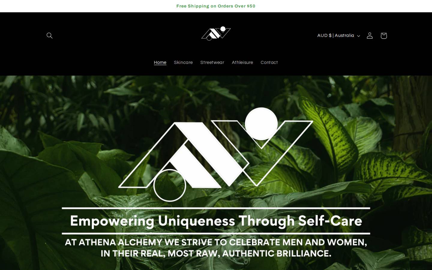 athenaalchemy.com homepage screenshot