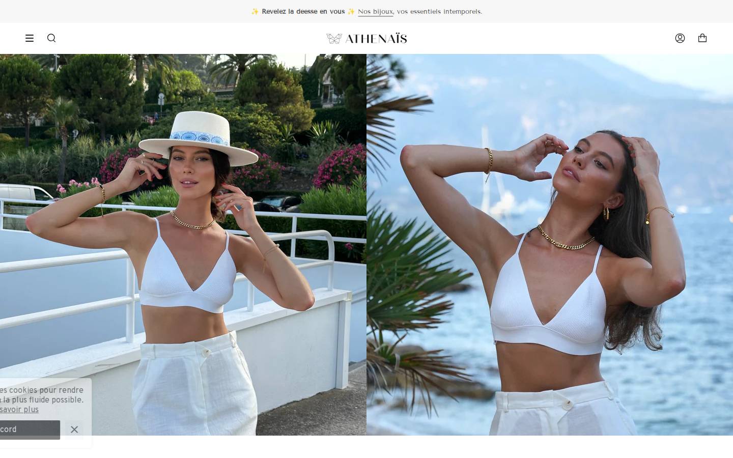 Athenaisjewels homepage screenshot