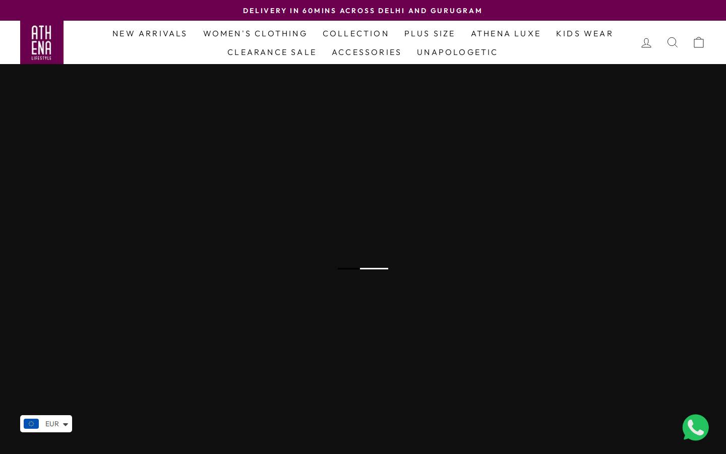 athenalifestyle.com homepage screenshot