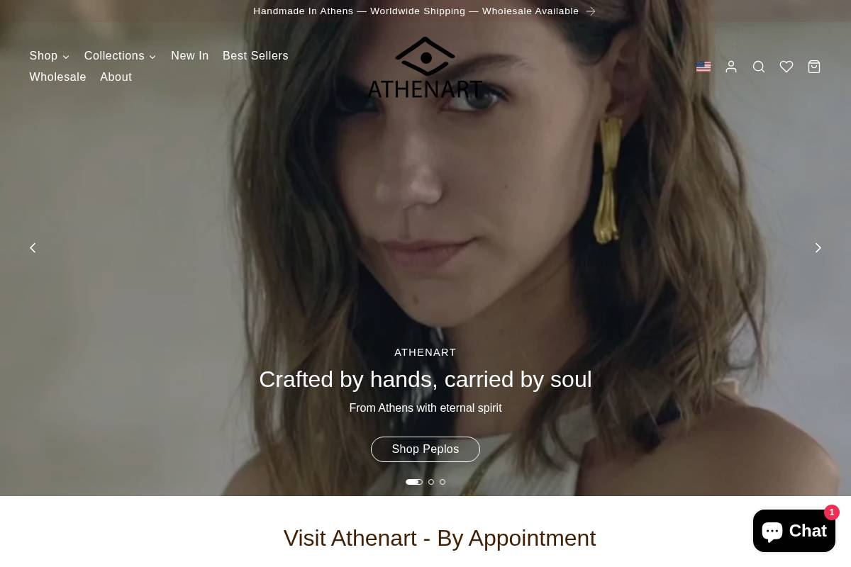 athenart.gr homepage screenshot