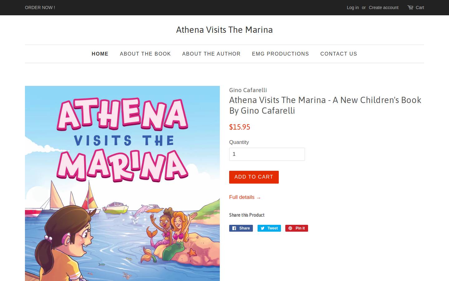 athenavisitsthemarina.com homepage screenshot