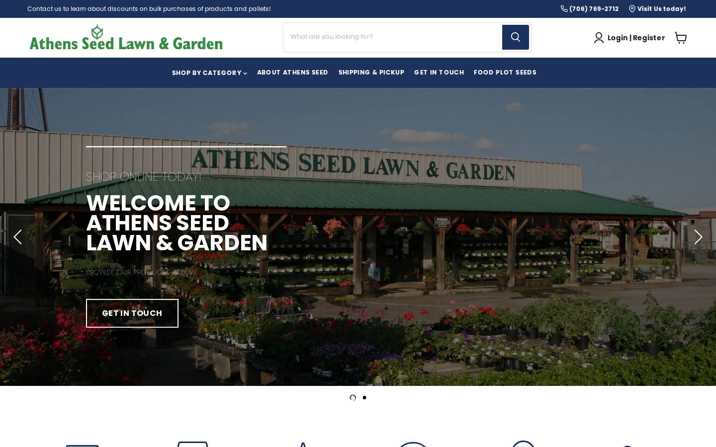 athensseed.com homepage screenshot