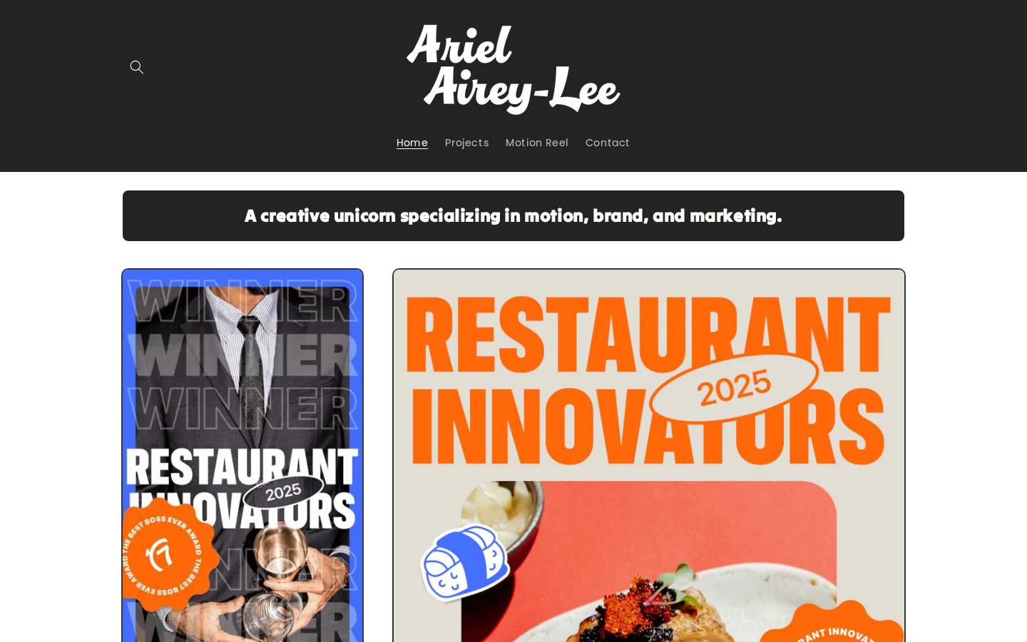 atherionelle.com homepage screenshot