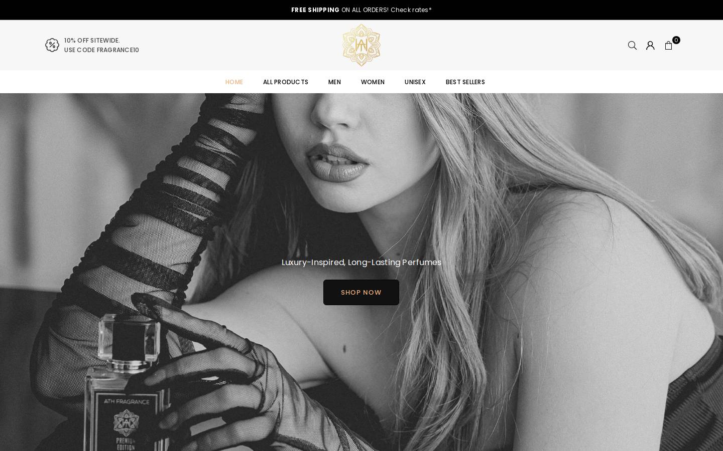 ATH FRAGRANCE  homepage screenshot