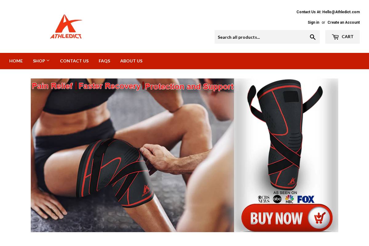athledict.com homepage screenshot