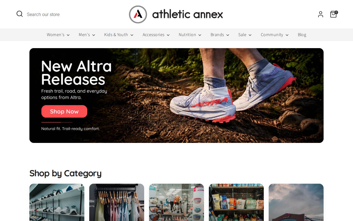 athleticannex.com homepage screenshot