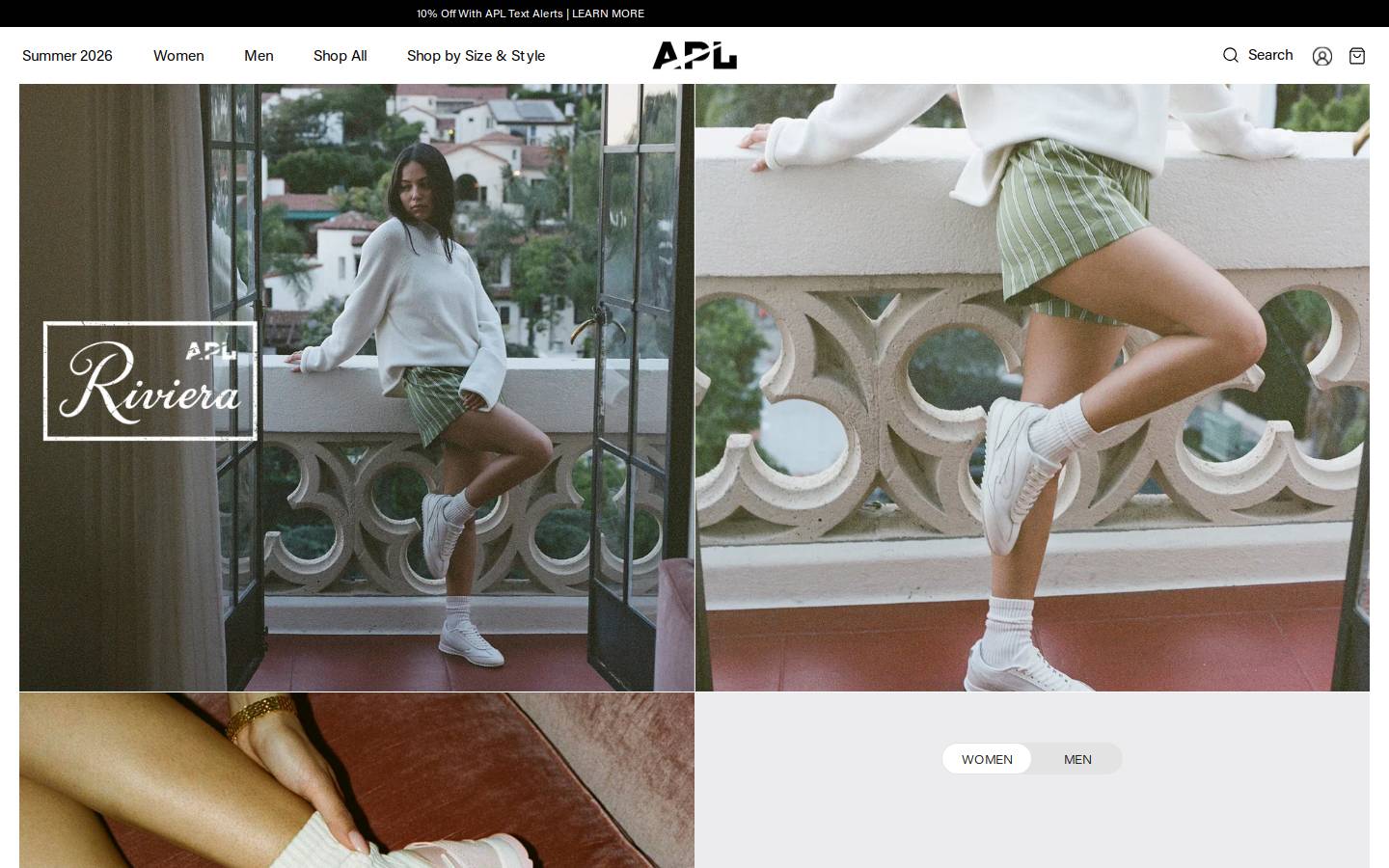 Athletic Propulsion Labs homepage screenshot