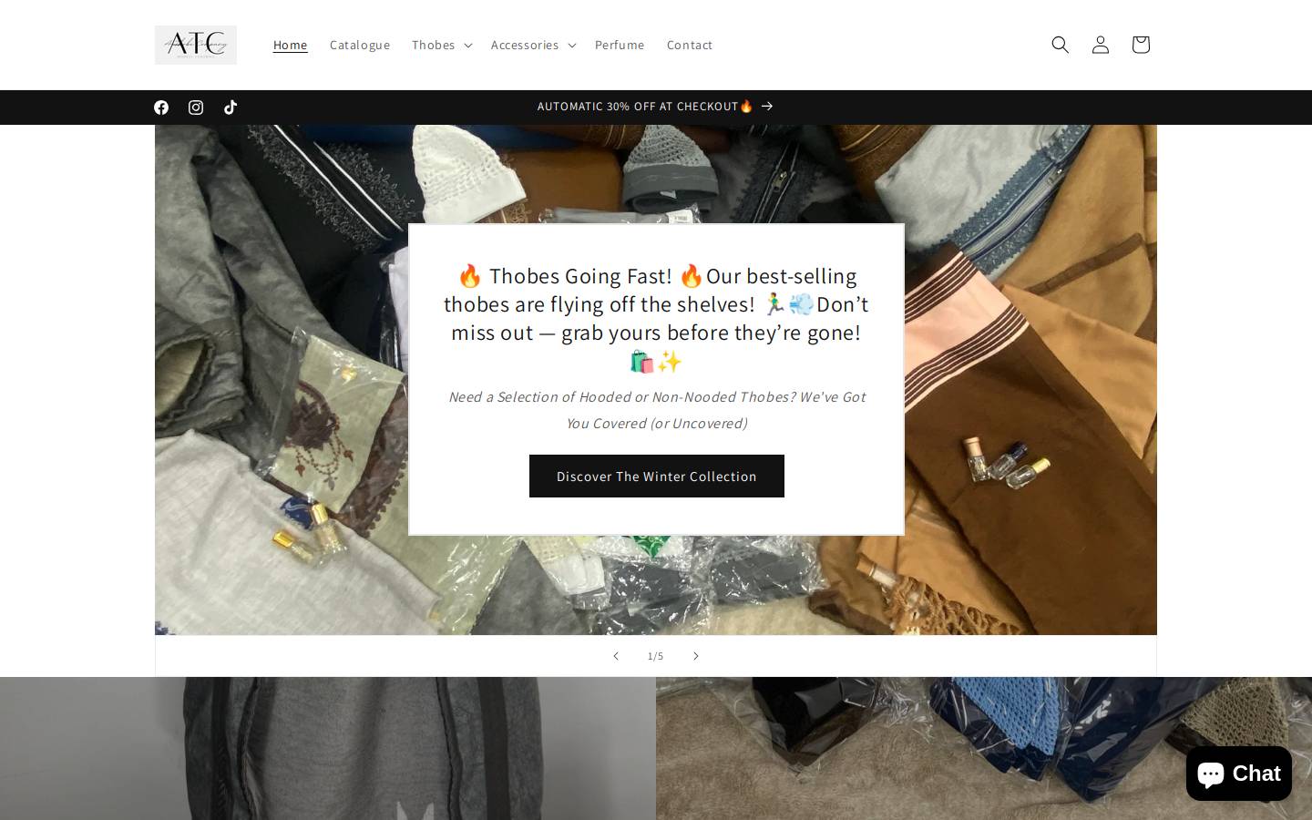 athobecompany.com homepage screenshot