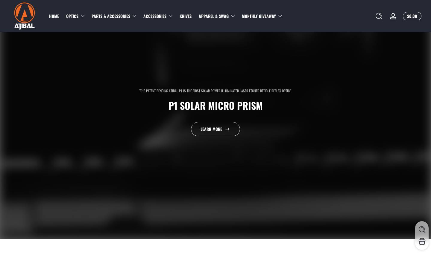 atibal-optics.com homepage screenshot