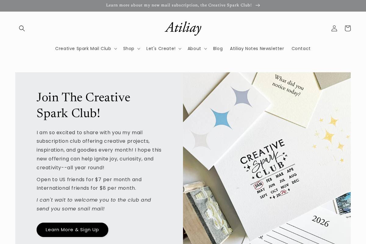 atiliay.com homepage screenshot