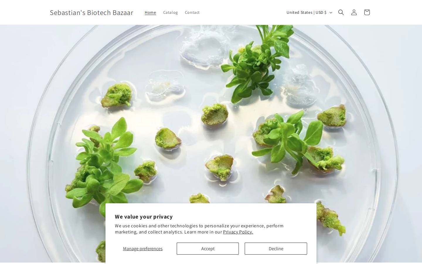 atinygreencell.com homepage screenshot