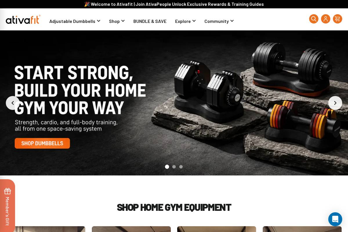 ativafit.com homepage screenshot