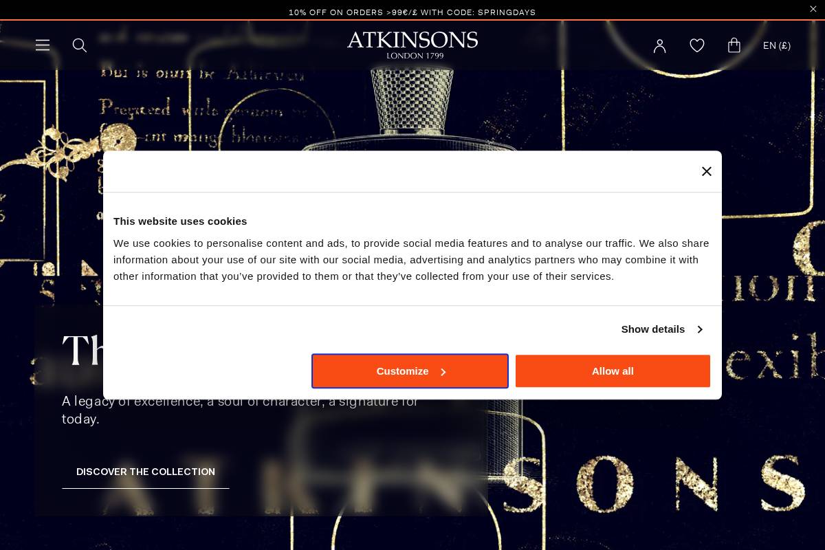 atkinsons1799.com homepage screenshot