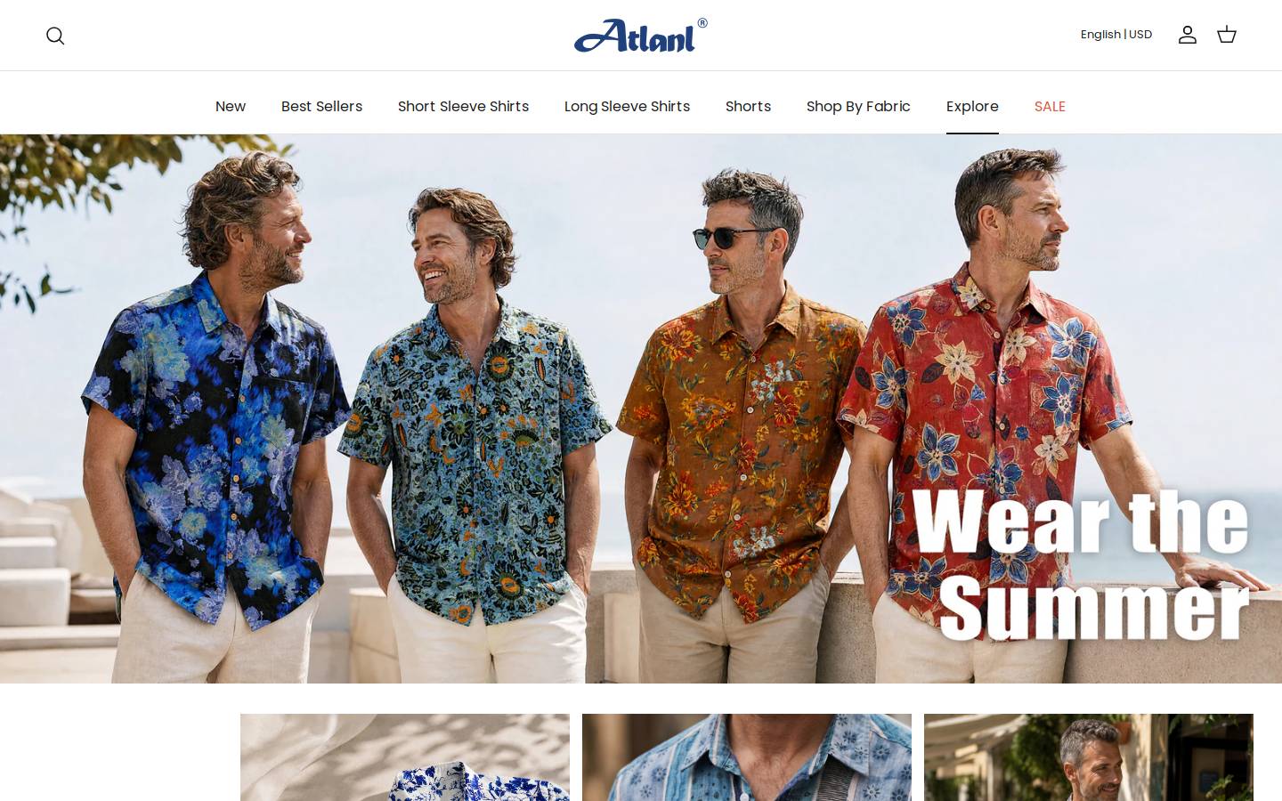 Atlanl homepage screenshot