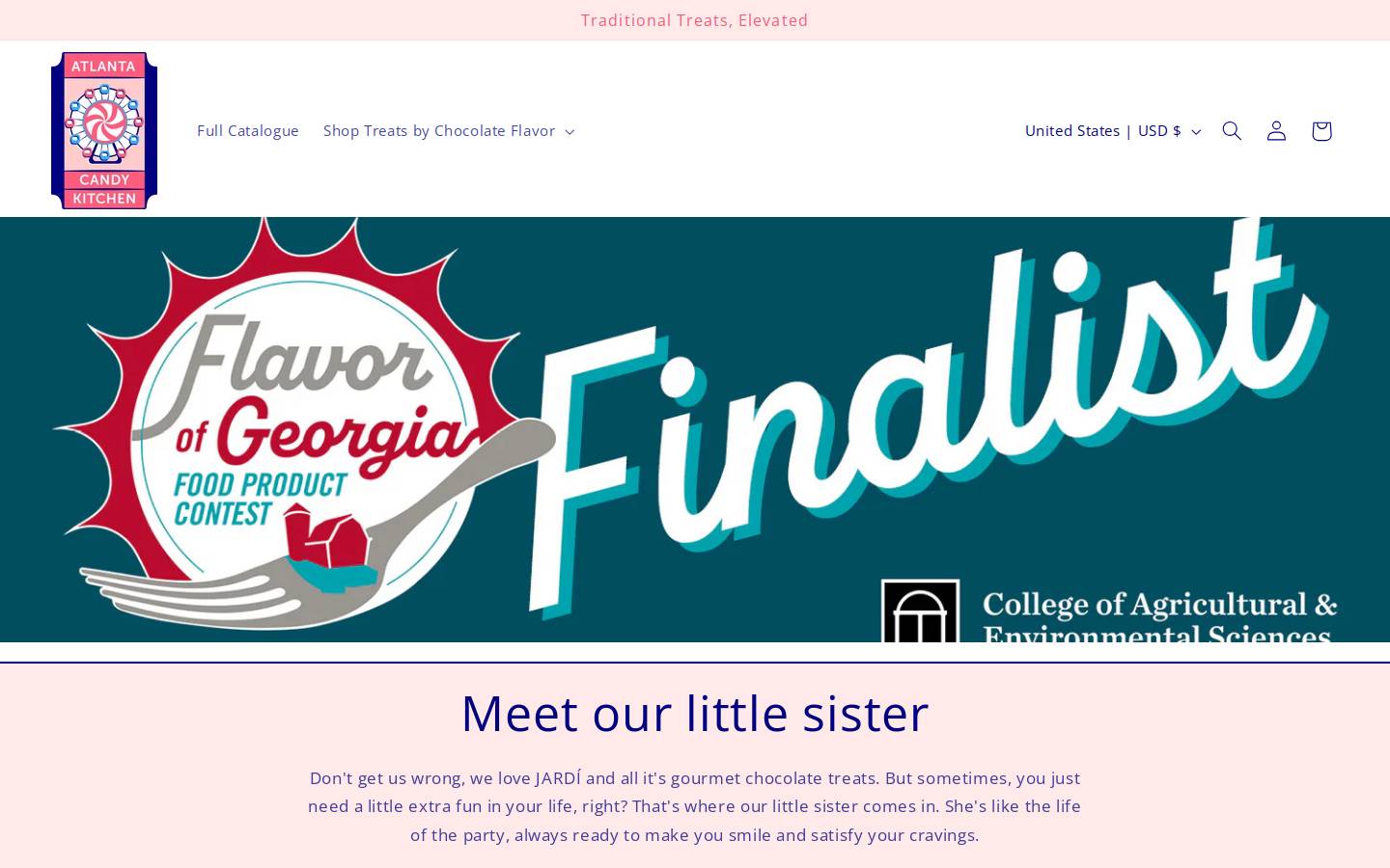 atlantacandykitchen.com homepage screenshot