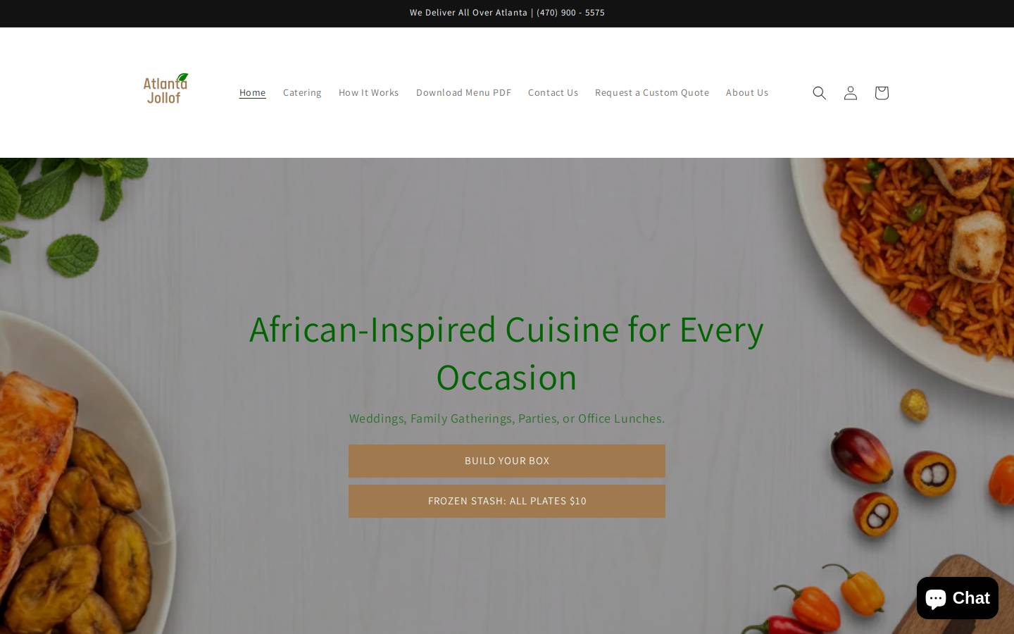 atlantajollof.com homepage screenshot