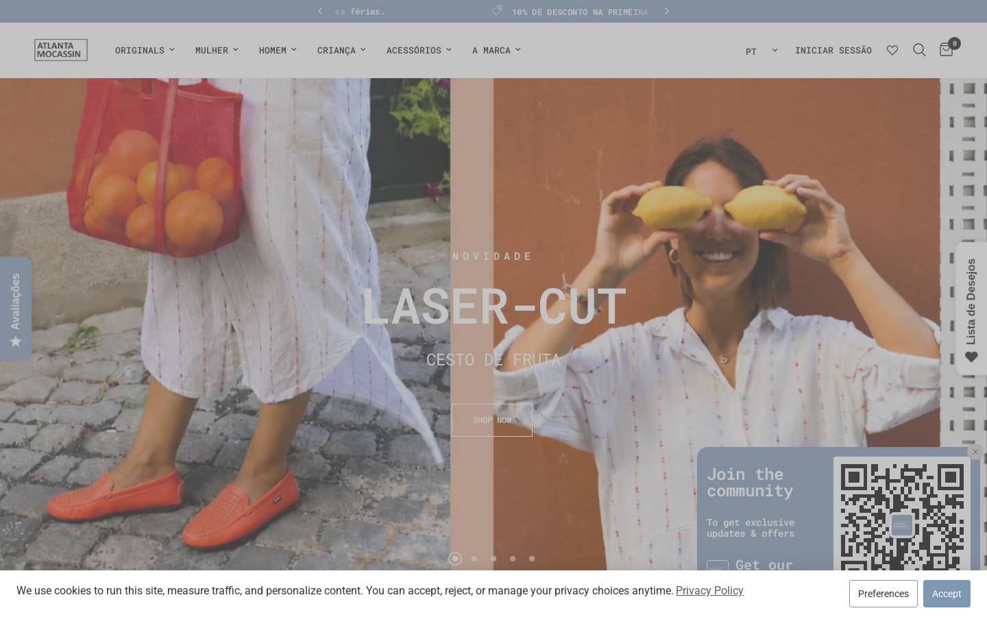 Atlanta Mocassin homepage screenshot