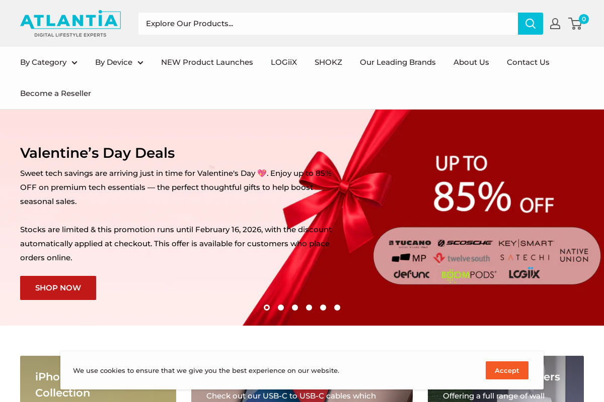 Atlantia homepage screenshot