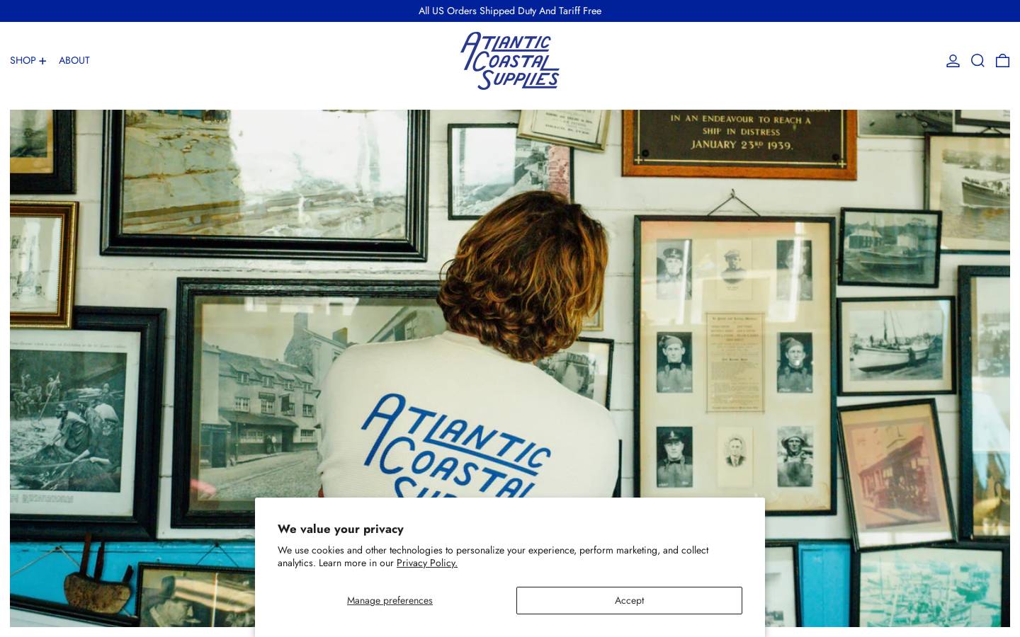 atlanticcoastalsupplies.com homepage screenshot